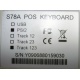 POS-клавиатура HENG YU S78A PS/2 белая (без кабеля!) - Магнитогорск